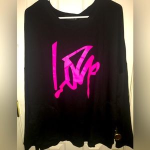 Plus Size Love Crew Neck Lightweight Sweatshirt